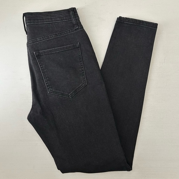 Banana Republic Women's High Rise Skinny Jeans Button Fly Washed Black Size 25 - Picture 14 of 15
